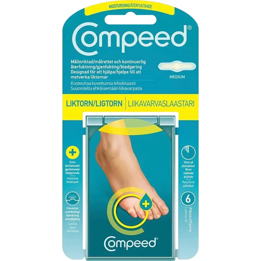 Compeed mykgjørende liktornplaster 6 stk