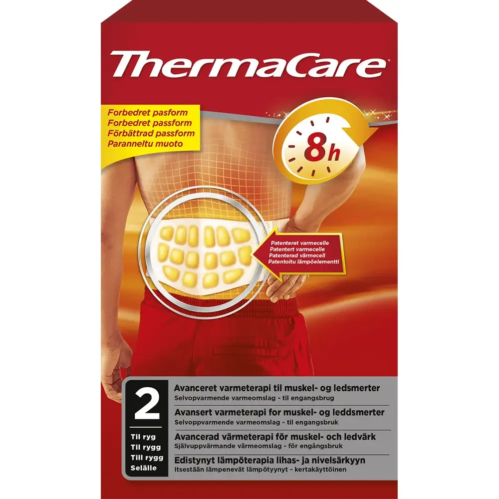 Thermacare varmeomslag til rygg 2 stk