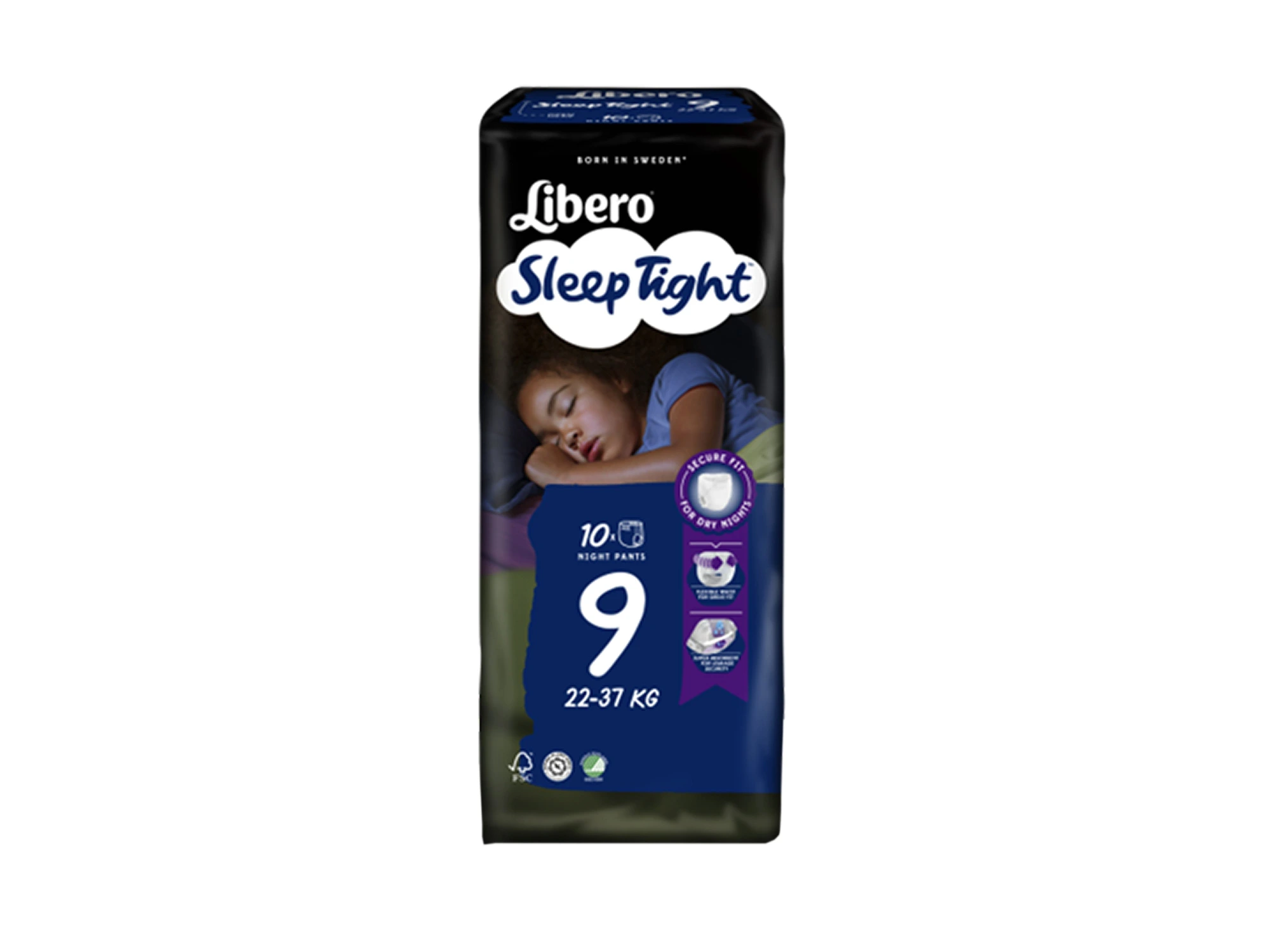 Libero SleepTight 9 nattbleie 22-37 kg 10 stk