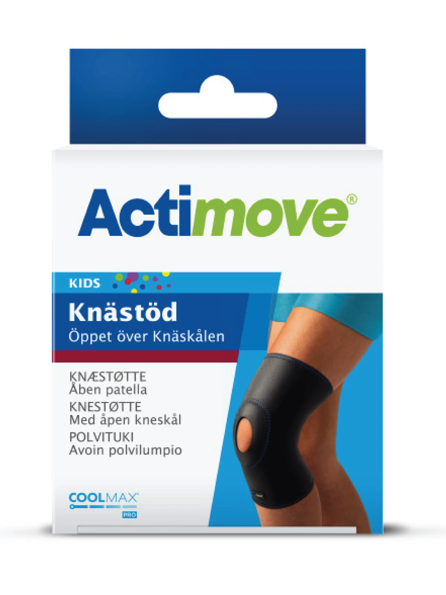 Actimove Kids Youth knestøtte åpen kneskål ungdom 1 stk