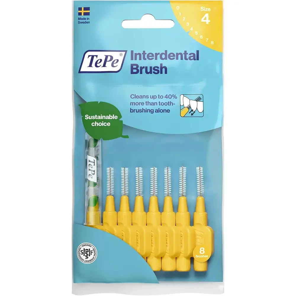 TePe mellomromsbørste 0,7mm gul 8 stk