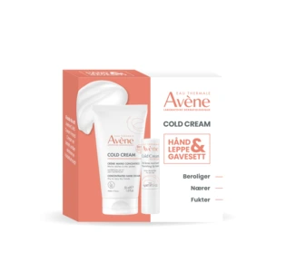 Avène Cold Cream gavesett håndkrem og leppebalm 1 sett