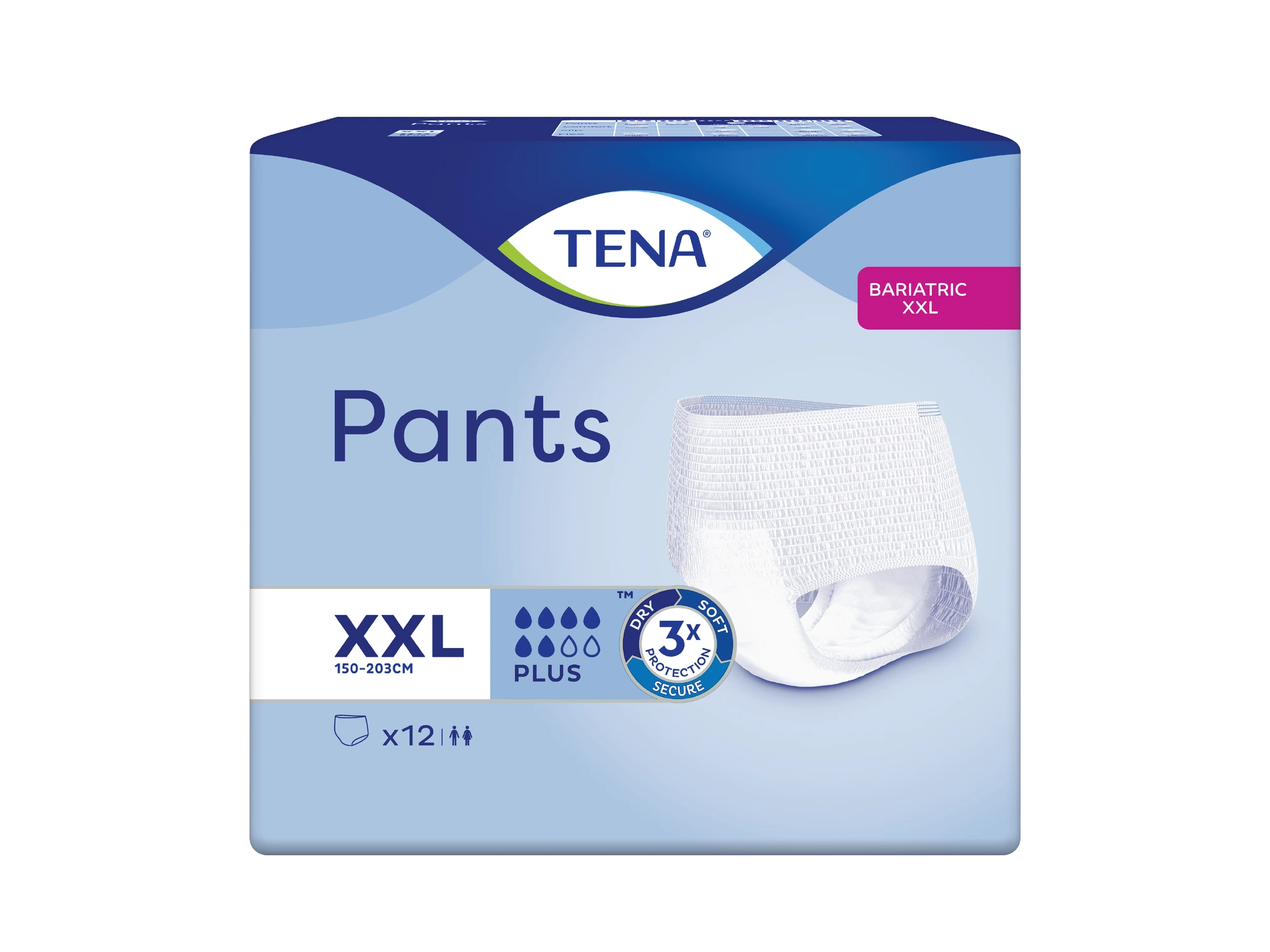 TENA Pants Plus Bariatric XXL buksebleier 12 stk