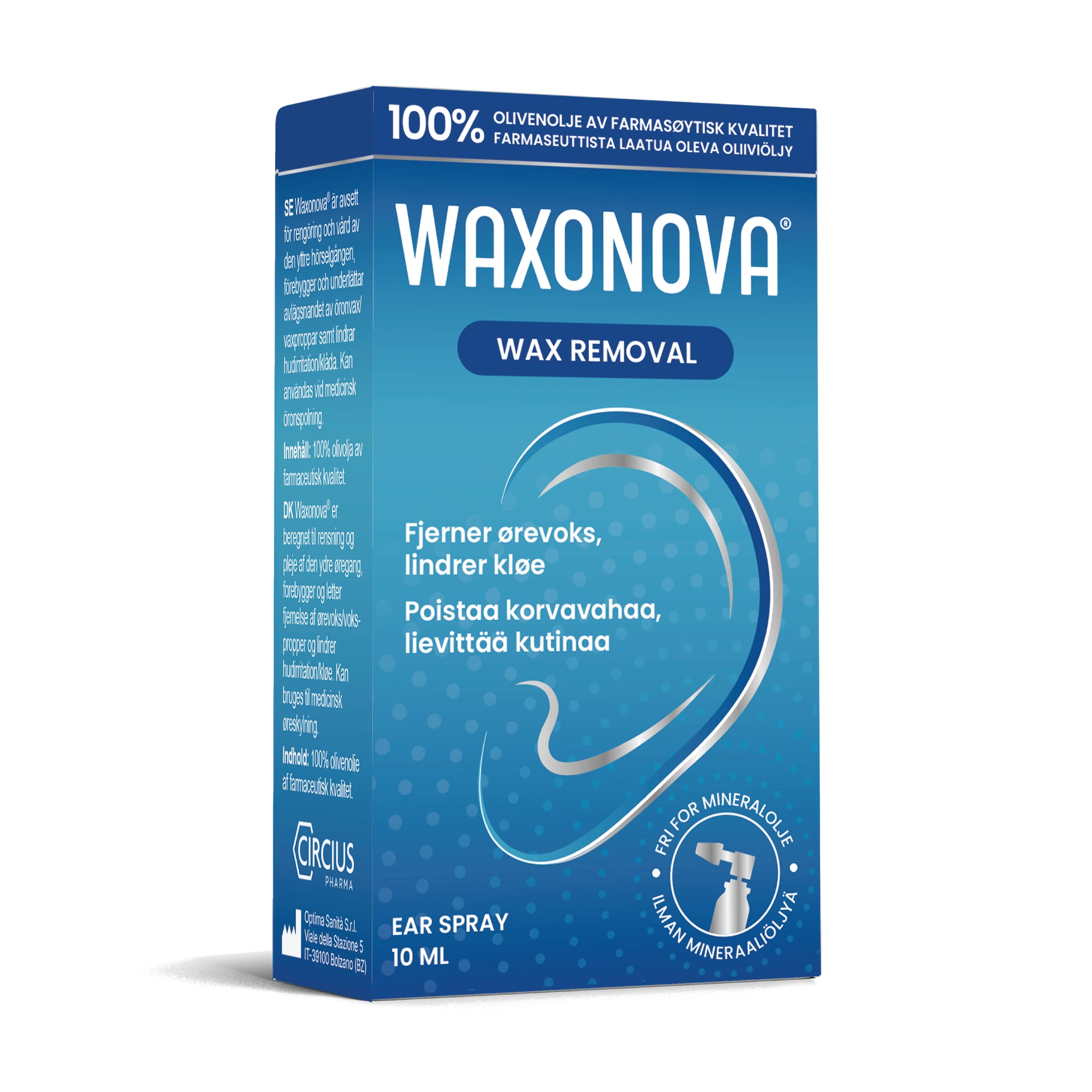 Waxonova Wax Removal ørespray 10 ml