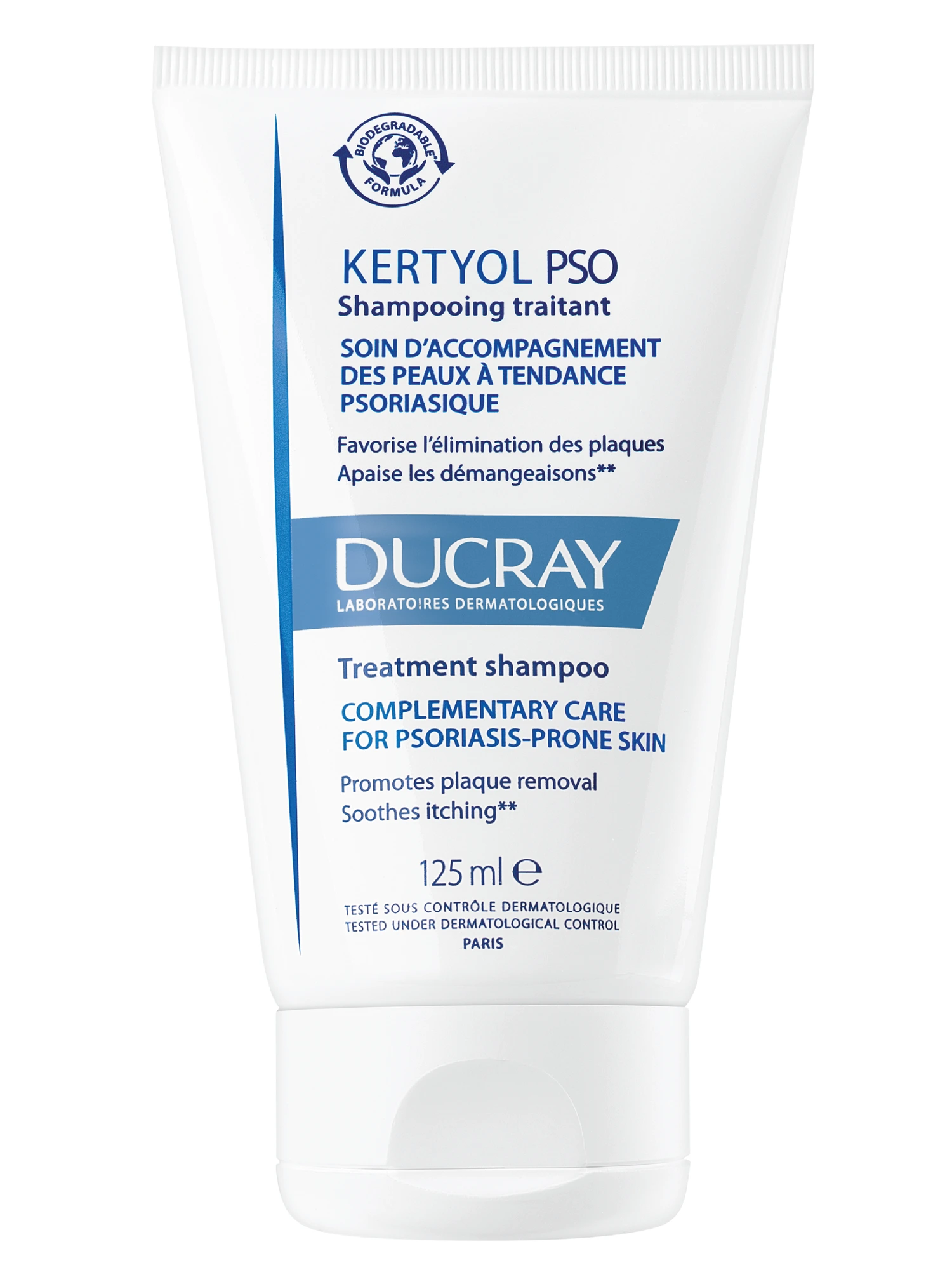 Ducray Kertyol PSO sjampo ved tendens til psoriasis 125 ml