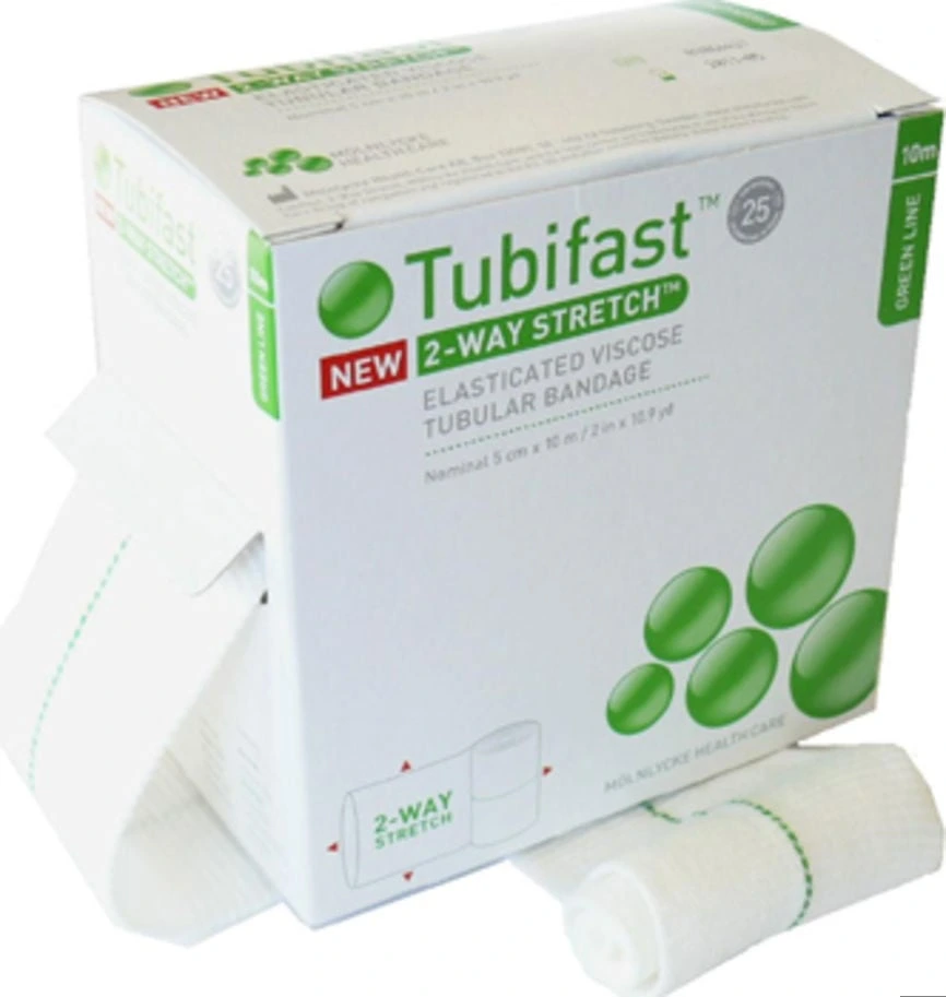 Tubifast tubebandasje 5cmx10m grønn 1 stk
