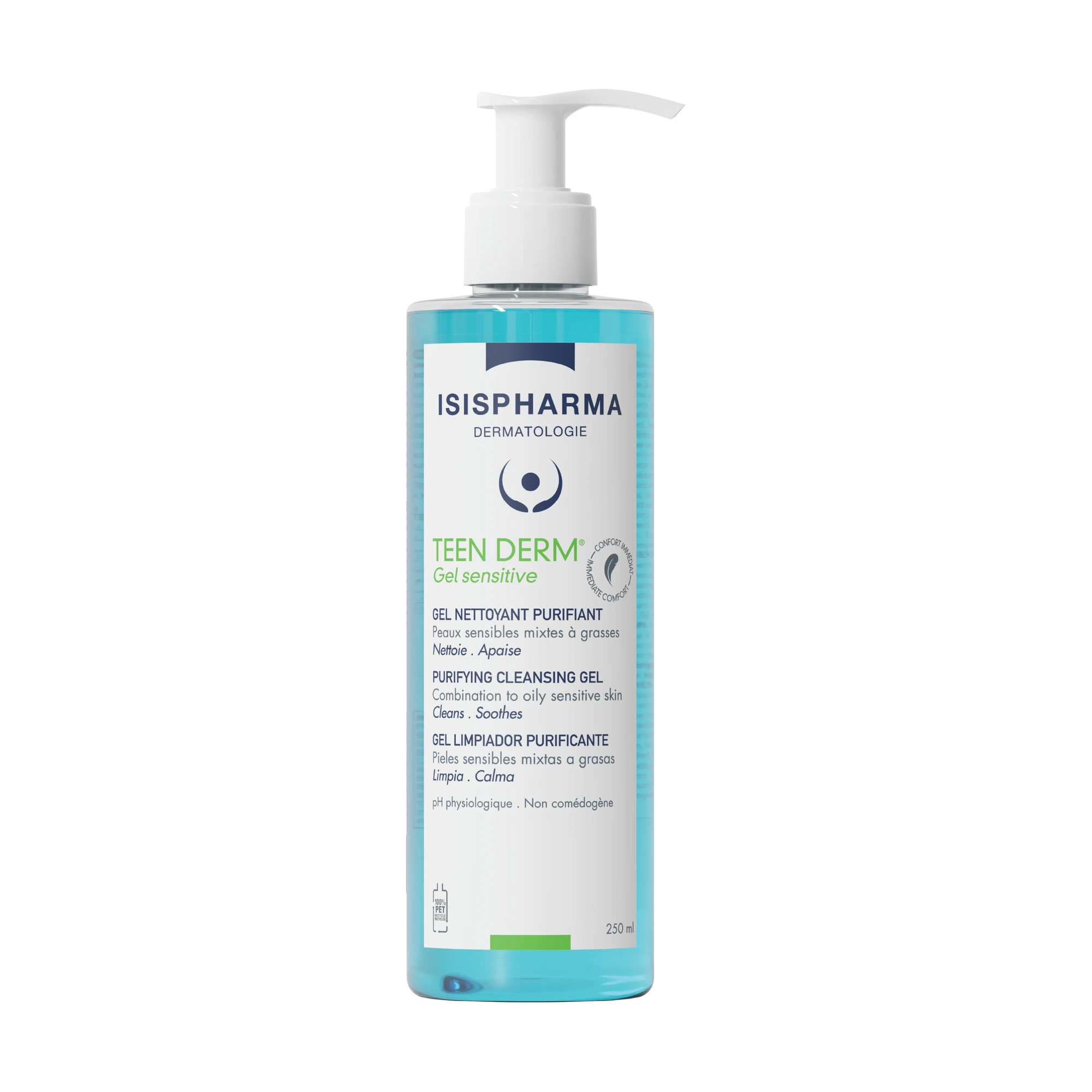 Isispharma Teen Derm Gel Sensitive rensegel 250 ml