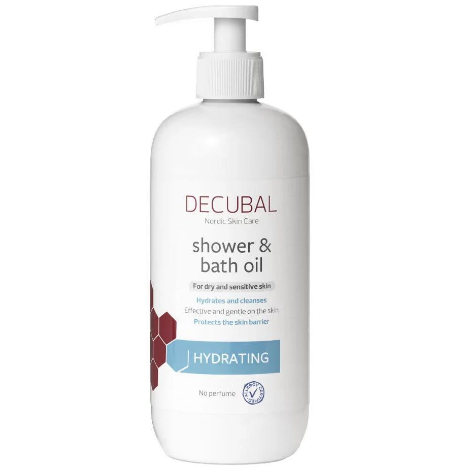 Decubal Hydrating dusj- og badeolje 500 ml