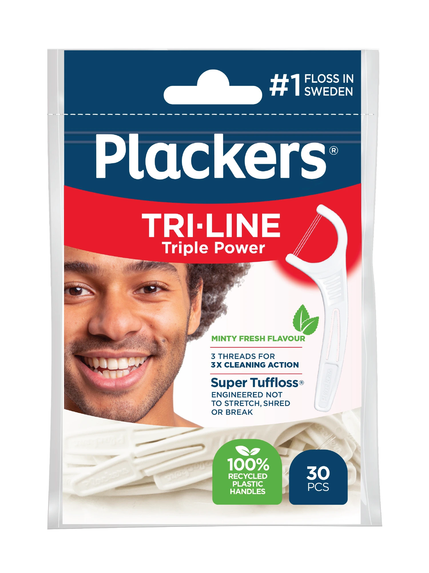Plackers Tri-line tanntrådbøyler 30 stk