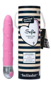 Belladot Sofia vibrerende dildo, rosa 1 stk