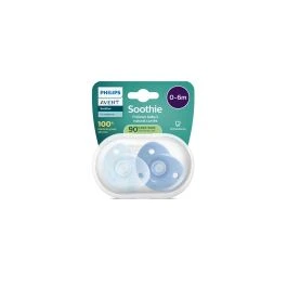 Philips Avent Soothie Heart smokk 0-6 måneder blå 2 stk