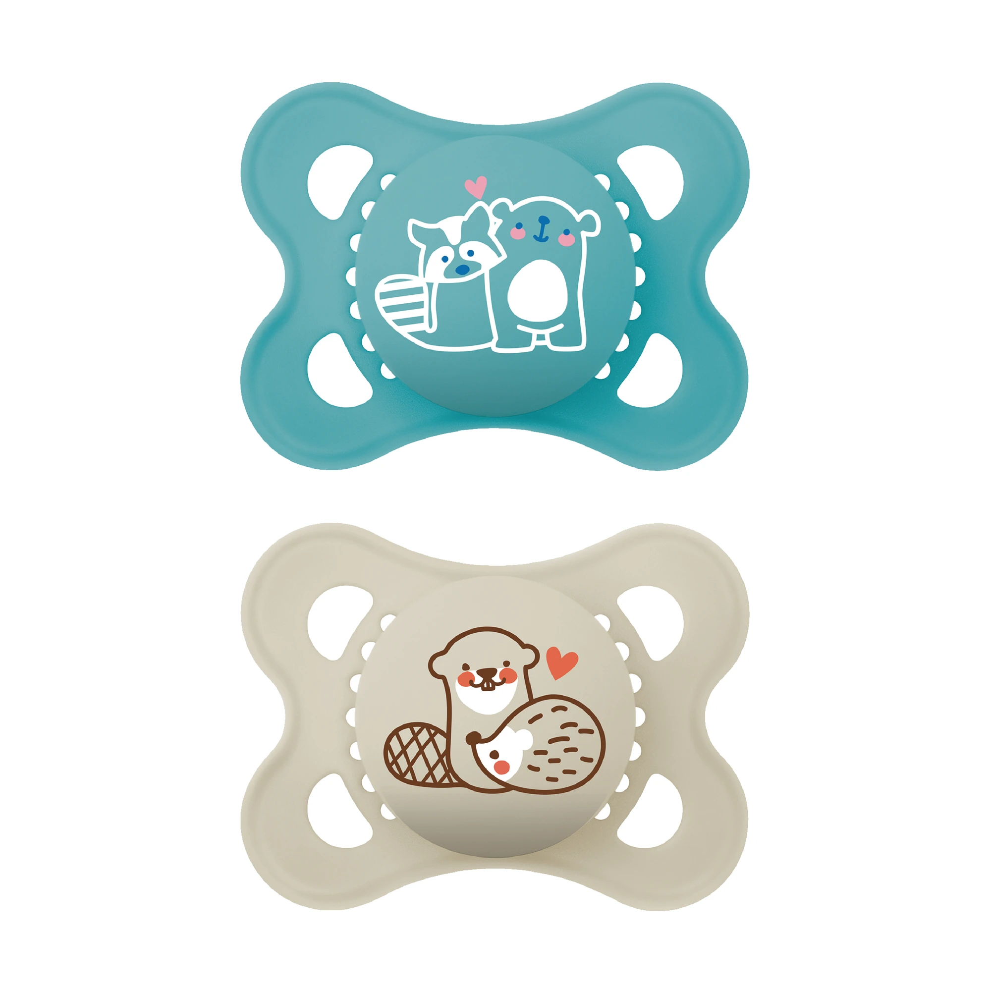 MAM Original narresmokk 0-6 måneder blå 2 stk