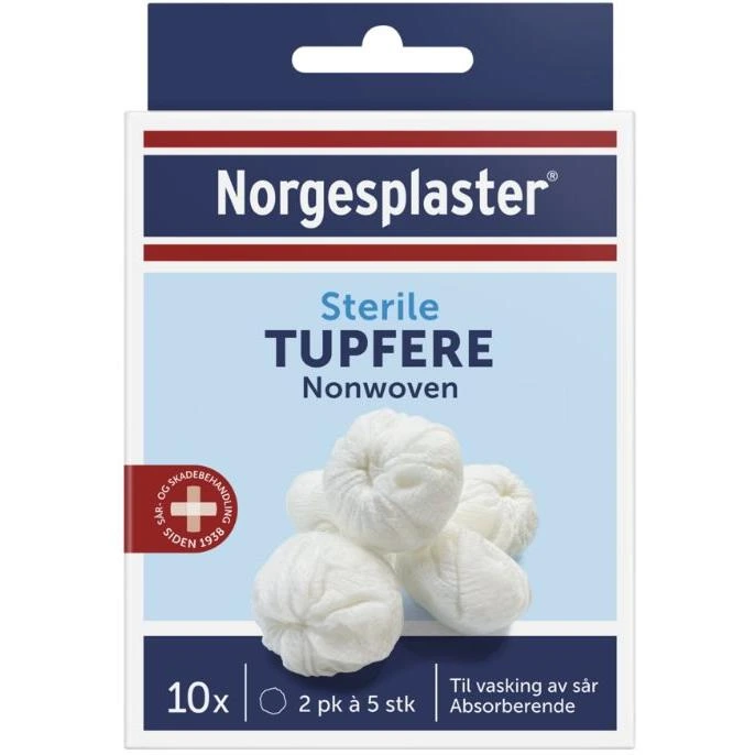 Norgesplaster Sterile tupfere 10 stk