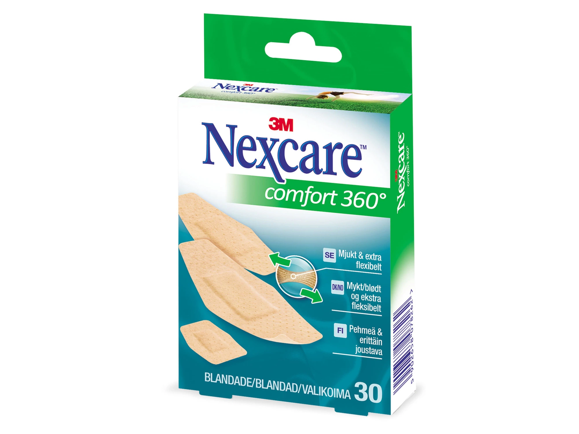 Nexcare Flexible Comfort ultraelastisk plaster 30 stk