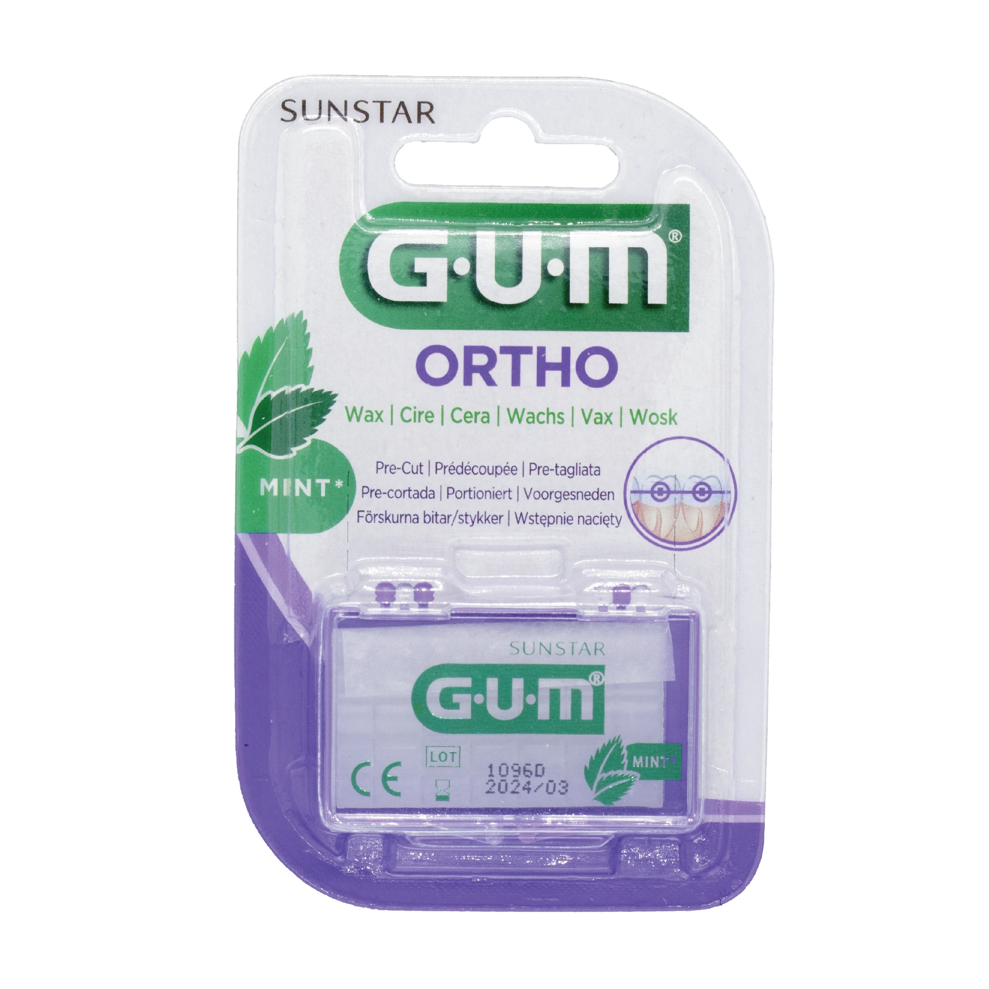 Gum Ortho Wax ortodontisk voks 1 stk