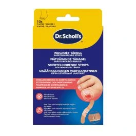 Dr. Scholl's lindrende strips for inngrodd tånegl 10 stk