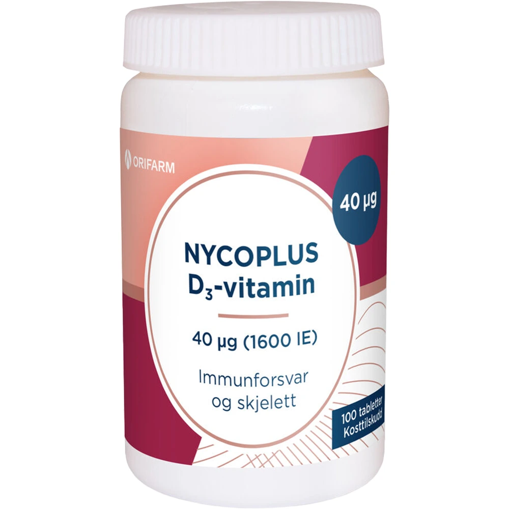 Nycoplus D3-vitamin tab 40 mikrog