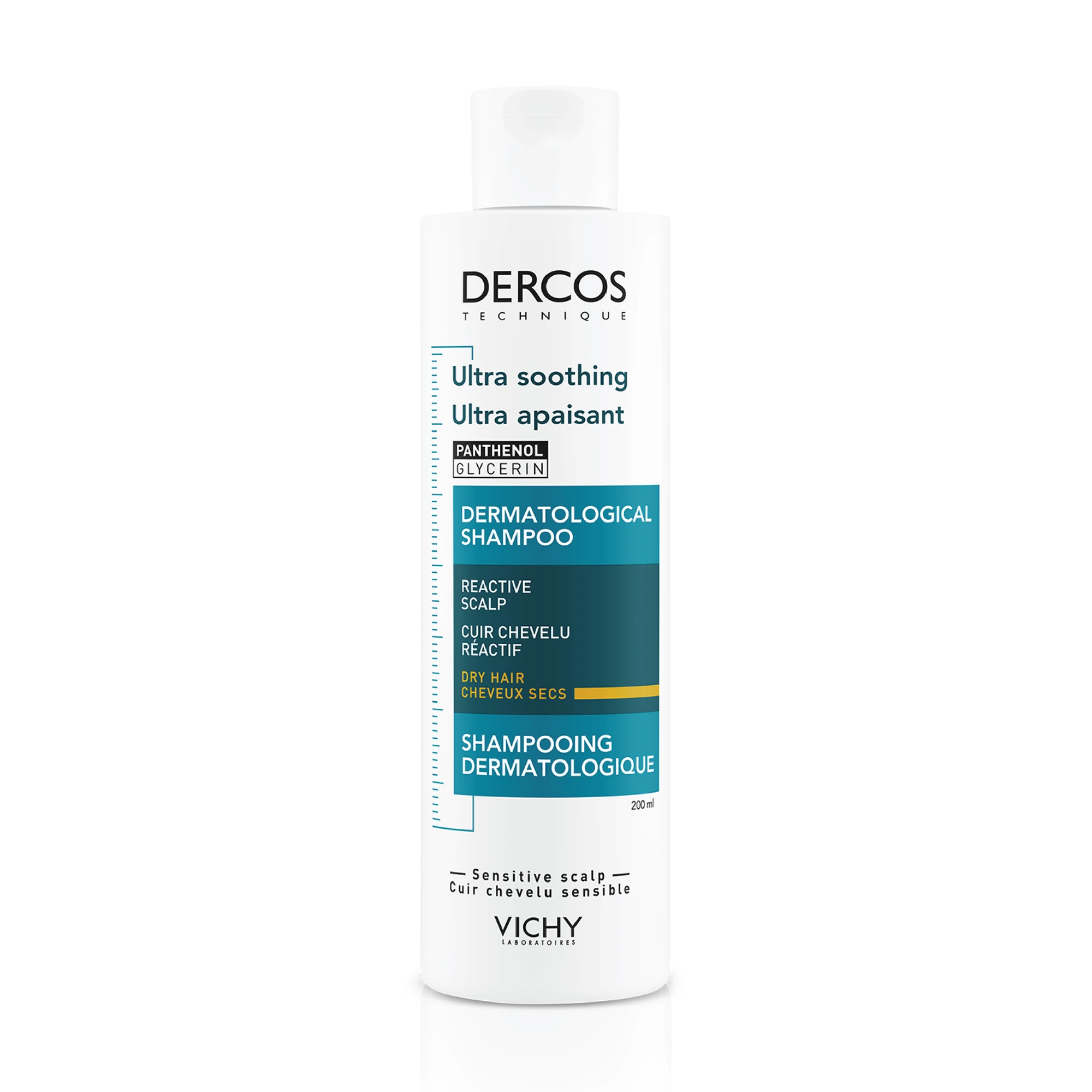 Vichy Dercos beroligende sjampo tørt hår 200 ml