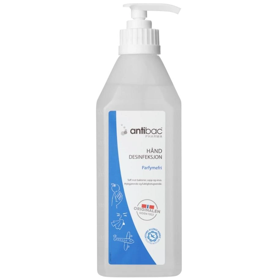 Antibac Pharma 85 % hånddesinfeksjon gel 600 ml