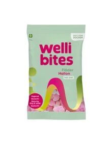Wellibites Sukkerfritt Godteri Hylleblomst & Bringebær 70 g