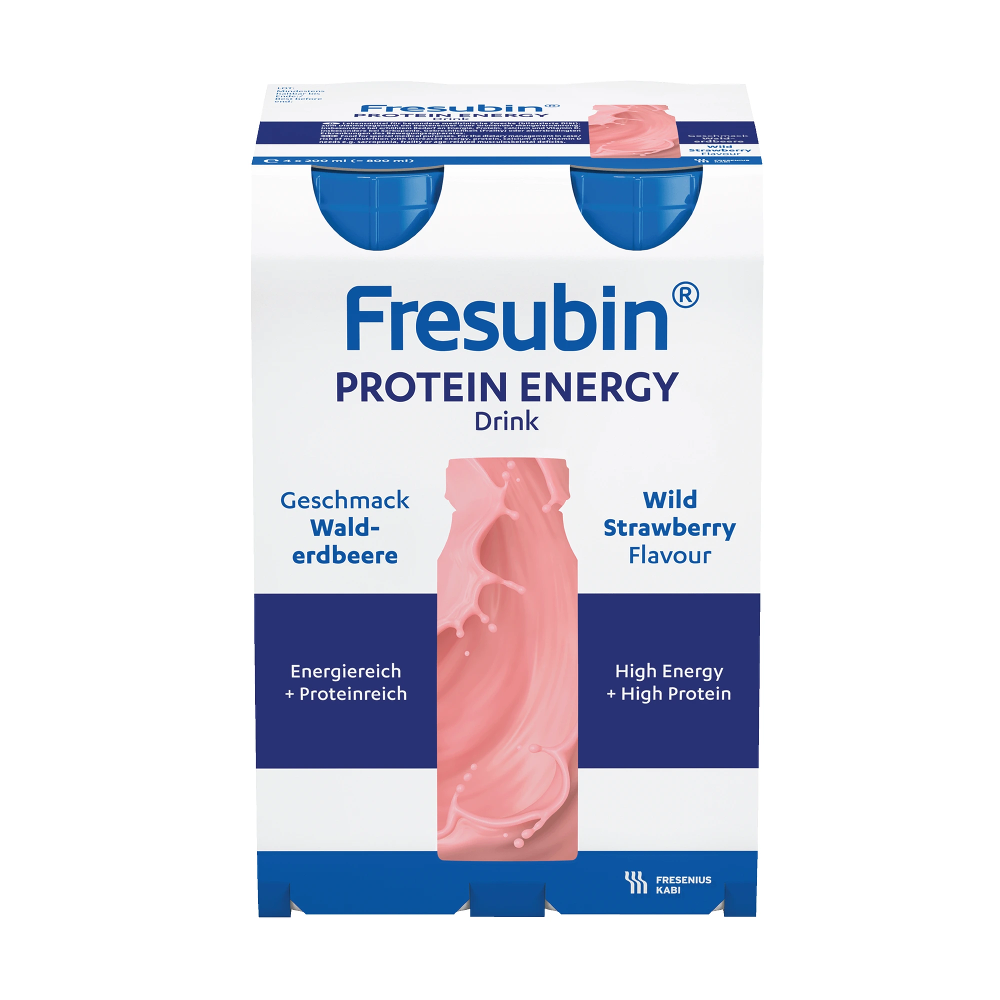 Fresubin protein energy drink markjordbær 4x200 ml