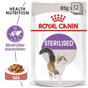 Royal Canin Sterilised våtfôr i saus til katt 12 x 85 g