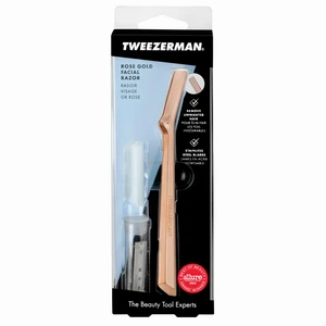 Tweezerman Retail Facial Razor Rose Gold Rose Gold - 1 pcs