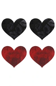 Peekaboo Pasties Stolen Kisses Hearts - Nipple covers