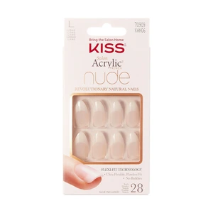 Kiss Acrylic Nude Artificial Nails Nude