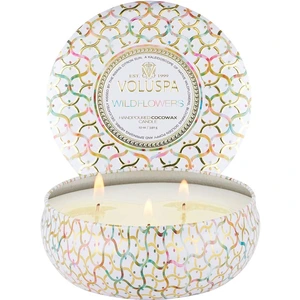Voluspa 3-Wick Tin Candle Wildflowers - 340 g