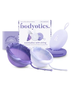 Bodyotics ComfyDisc Reusable Menstrual Discs S & L Purple 2 pcs