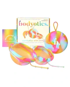 Bodyotics ComfyDisc Reusable Menstrual Discs S & L Rainbow 2 pcs