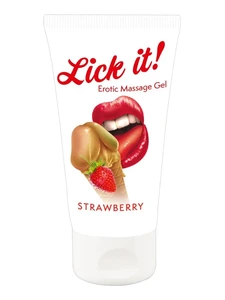 Lick it! Erotic Massage Gel Strawberry - 50 ml