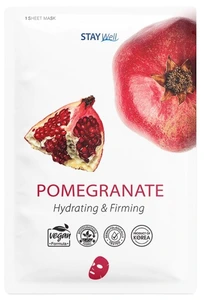 Stay Well Vegan Sheet Mask - Pomegranate 20 g