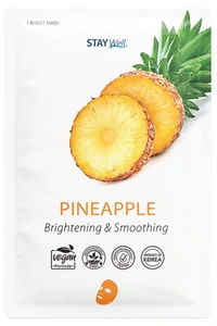 Stay Well Vegan sheet mask - Pineapple 20 g