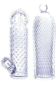 ICE CRYSTAL STRECHY SLEEVES CLEAR