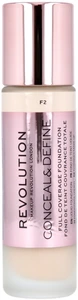 Revolution Beauty London Conceal & Define Foundation F2
