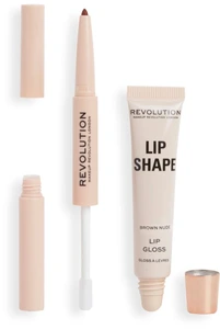 Revolution Beauty London Lip Shape Kit Brown Nude
