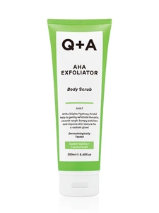 Q+A AHA Exfoliator Body Scrub, 250 ml