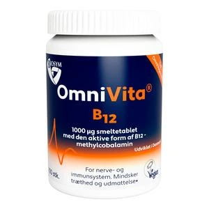 OmniVita B12 1000mcg 100 Sugetabletter