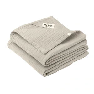 BIBS Musselin Gulpeklut, Beige, 2 stk.