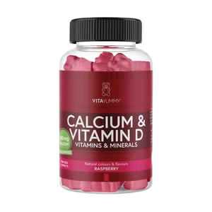VitaYummy Calcium & Vitamin D, Bringebær, 60 stk.