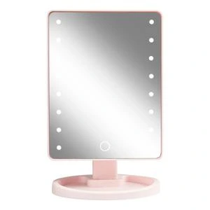 Gillian Jones Hollywoodspeil m. Touch, LED lys og USB-C - Rosa - 1 stk.