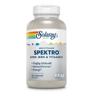 Solaray Spektro Uten Jern Øko – 250 kapsler | Multivitamin