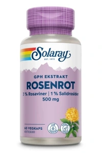 Solaray GPH Super Rosenrot 500 mg – 60 kapsler | Energi & Stress