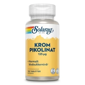 Solaray Krom Pikolinat – 100 tabletter | Blodsukker & energi