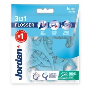 Jordan 3-i-1 Flosser - 36 stk