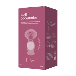 Flow Melkeoppsamler m/silikonstopper og lokk, 1 stk.