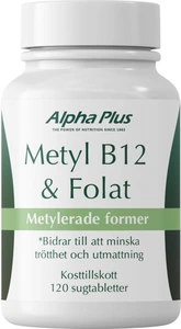 Alpha Plus Metyl B12 & Folat  120 stk
