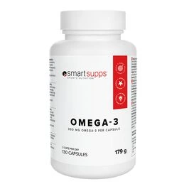 SmartSupps Omega-3, 130 kapsler